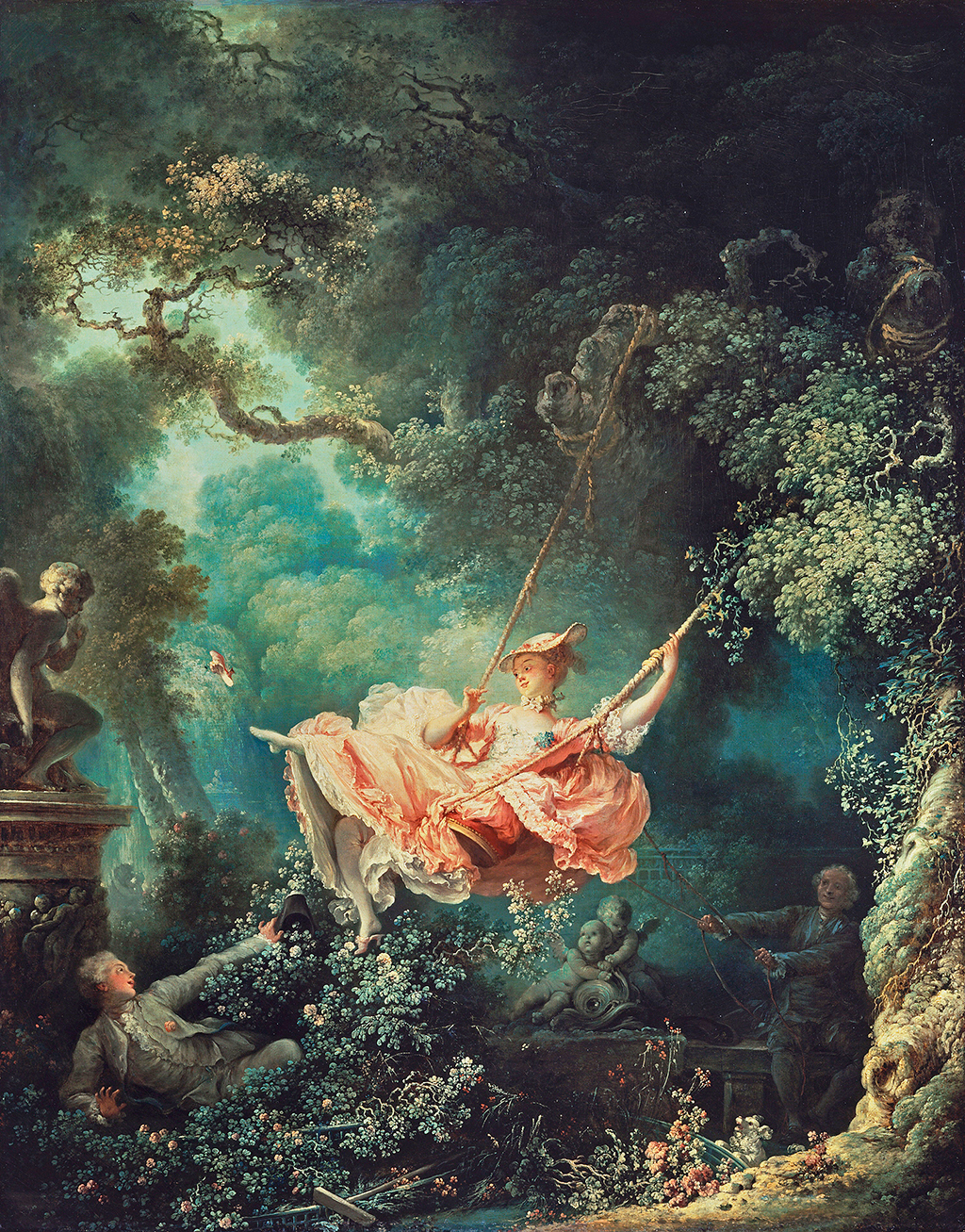 The Swing in Detail Jean-Honore Fragonard